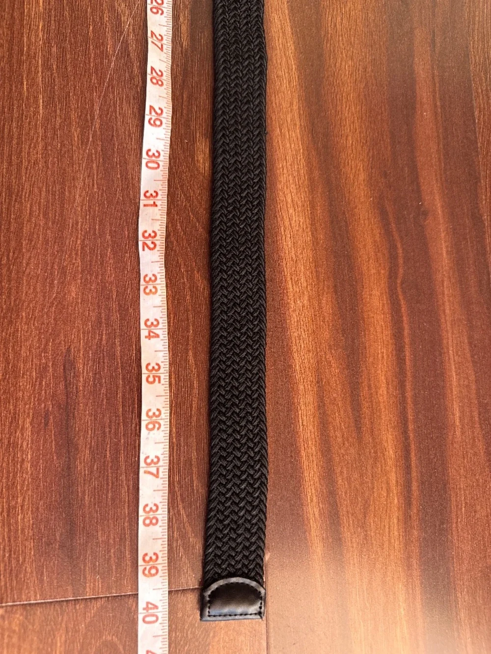 Original Penguin Fabric Woven Braided Black Belt Medium 34-36